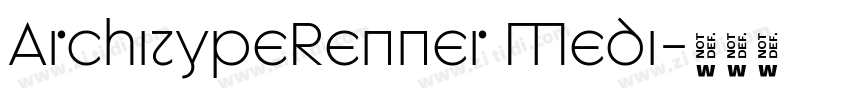 ArchitypeRenner Medi字体转换